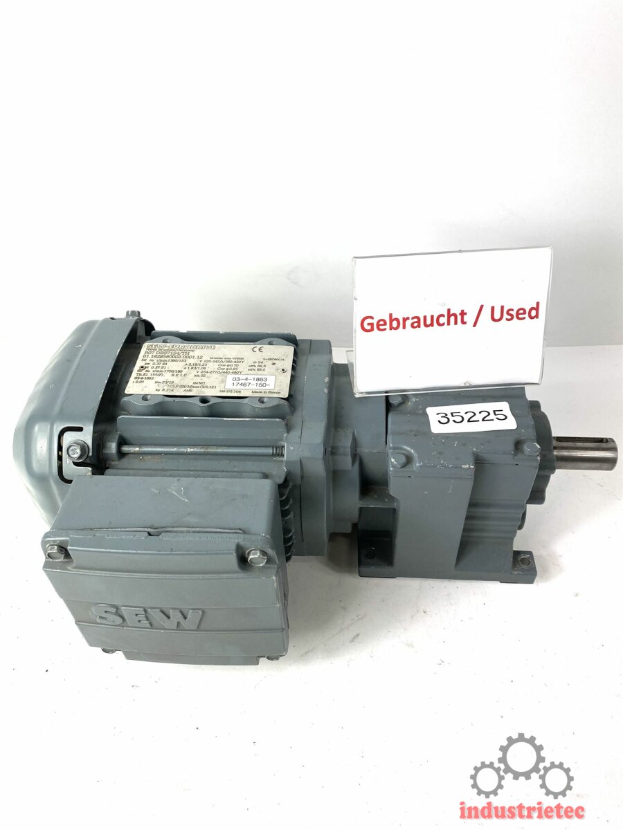 SEW 0 37 Kw 189 Min Getriebemotor R07DRS71S4 TH Gearbox 312 50