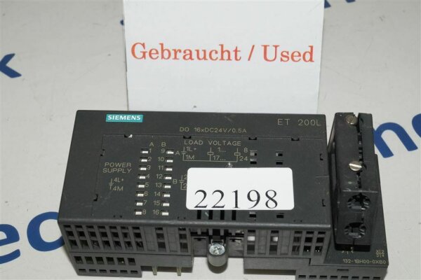 Siemens Simatic  6ES7132-1BH00-0XB0 Elektronikblock 6ES71321BH000XB0 ET 200L