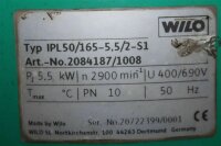 WILO IPL50/165-5,5/2-S1 Pumpe Trockenläuferpumpe  2084187/1008