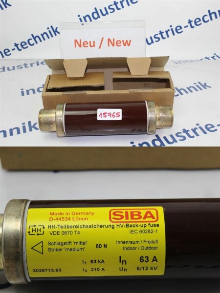 SIBA HH sicherungseinsatz 63A 3026713.63