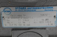 STÖBER 0,37 kw  71 min getriebemotor gearbox S002VNF0195D71L4