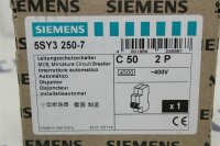 Siemens 5SY3 250-7 Leitungsschutzschalter c 50 2p Circuit Breaker 5SY3250-7