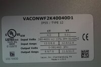 VACON VACONWF2K40040D1 Umrichter 4KW