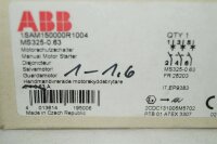ABB MS325-1-1,6 Motorschutzschalter  neu