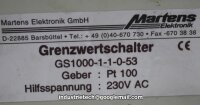 Martens Elektronik Grenzwertschalter GS1000-1-1-0-53 Geber pt 100