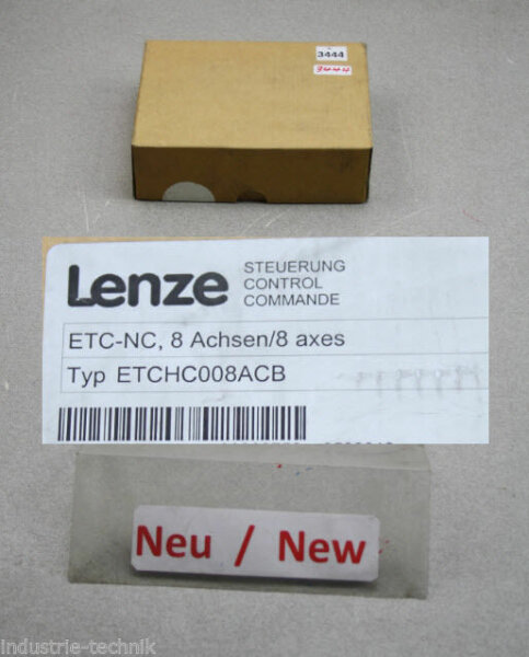 LENZe steuerung control ETC-NCE, 8 achsen 8 axes  ETCHC008ACB