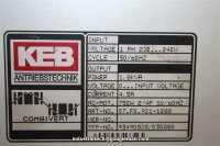 KEB 750W  50/60HZ frequenzumrichter 07.f0.r0-1288 inverter