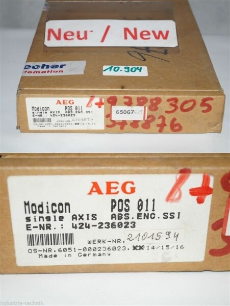 AEG Modicon POS 011 single axis abs enc ssi  pos011