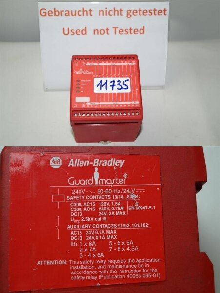 Allen bradley expansion relay 440R-ZBE820AZ2  ERWEITERUNGSRELAIS
