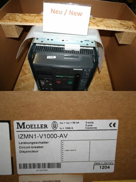 Moeller IZMN1-V1000-AV  1000 A  Leistungstrennschalter Leistungsschalter  circui