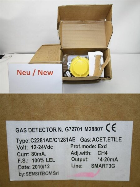 sensitron Gas Detector DETEKTOR  C2281AE/C1281AE GAS  ACET  ETILE