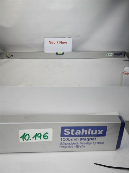 stahlux 1000 mm Magnet Meßgenaukeit 0,5 mm Alu-Wasserwaage