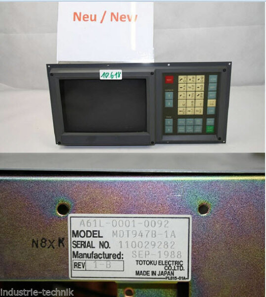 Fanuc A061L-0001-0092  Model MDT947B-1A BEDIENTERMINAL