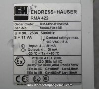 Endress Hauser Prozessmessumformer RMA 422  RMA422-B12A22A