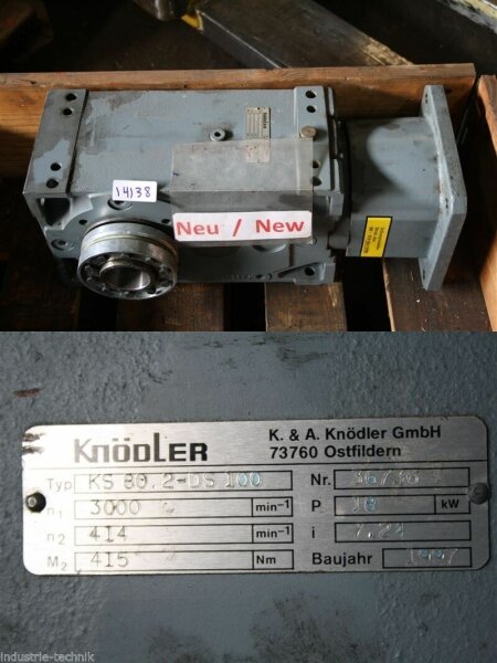 KNÖDLER KS 80 2-DS 100 Getriebemotor Kegelstirnradgetriebe Kegelgetriebe