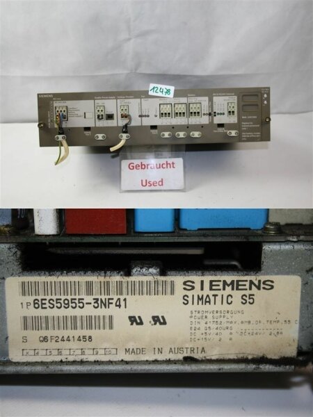 Siemens Power Supply 6ES5955-3NF41 , 6ES5 955-3NF41  TOP ZUSTAND
