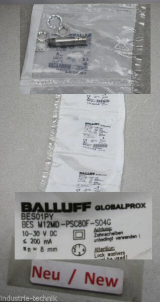 Balluff BES01PY BES M12MD-PSC80F-S04G 163284 Induktiver Sensor NEU