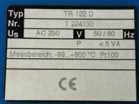 ZIEHL TR122D Temperaturrelais Relais T224130