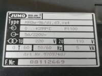 JUMO MROw-96/di,d3,re4 Temperaturregler MROw96/di,d3,re4