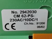 PHOENIX CONTACT CM 62-PS-230AC/10DC/1 Netzteil CM62PS230AC/10DC/1