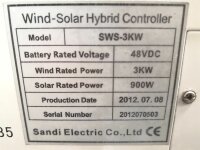 Sandi Electric SWS-3KW 900W Wind-Solar Hybrid Controller