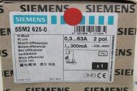 Siemens 5SM2 625-0 Fl-Block 5SM2625-0  0,3  63A  2 POL 300 MA unit blocchi diffe