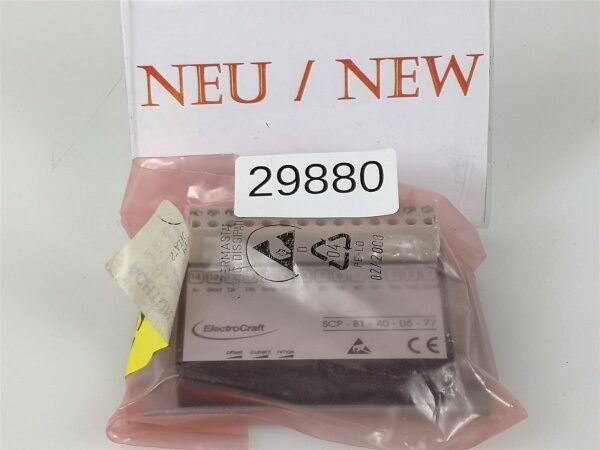 ElectroCraft SCP-B1-40-05-77 Servo Verstärker SCPB1400577