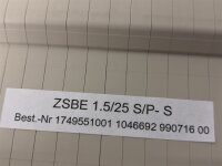 Weidmüller ZSBE 1.5/25 S/P-S BASISKLEMMBLOCK 1749551001
