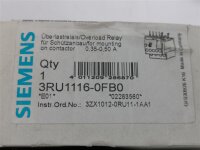 SIEMENS 3RU1116-0FB0 Überlastrelais Relais