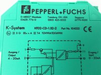 PEPPERL + FUCHS K-System KFD2-CD-1.32-2 Sicherheitsrelais Relais 104222
