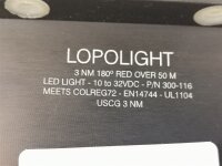 Lopolight LED Light UL1104 300-116 USCG 3 NM Navigationslicht Navilight