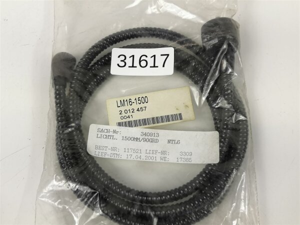 SICK LM16-1599/0041 Steckverbider Kabel 2012457  LM16-1500 FIBRE OPTIC CABLE