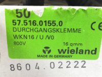 50 STÜCKE ALS SET !! Wieland 57.516.0155.0 Durchgangsklemme   WKN16UV0