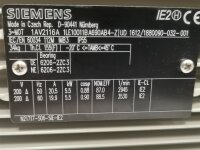 Siemens 5,5 KW 3000 min  B3  1AV2116A   1LE10011BA690AB4-Z Elektromotor  220V