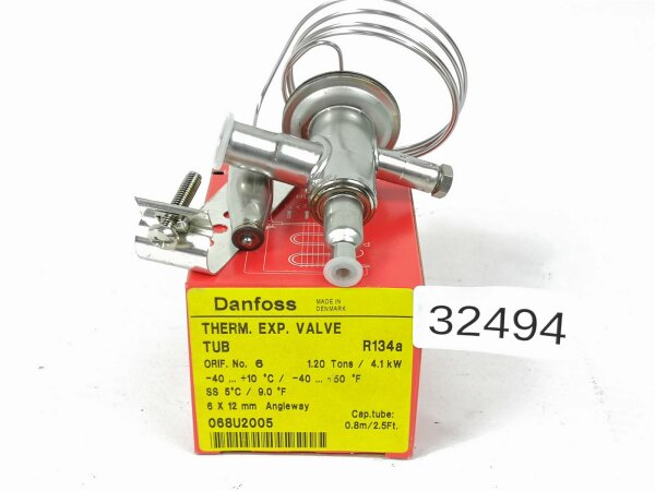 Danfoss Expansionsventil R134a TUB6 N Löt 6x12mm 068U2005