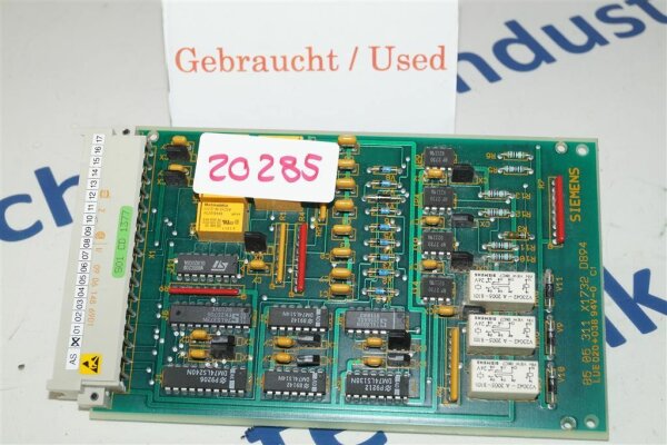 SIEMENS 8606311 X1732 D894 Board Card 8606311X1732D894