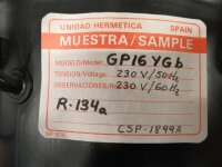 UNIDAD HERMETICA R134a Kompressor GP16YGb Verdichter Kältekompressor