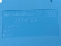 20 STÜCKE Weidmüller ZDU 10/3AN BL  Reihenklemme Durchgangsklemme 1767700000