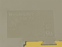 50 STÜCKE Weidmüller MAK 2.5 2,5mm² Reihenklemme Durchgangsklemme 1615270000
