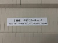 Weidmüller ZSBE 1.5/25 2S/-/P-/+S  Reihenklemme Durchgangsklemme 1745381001