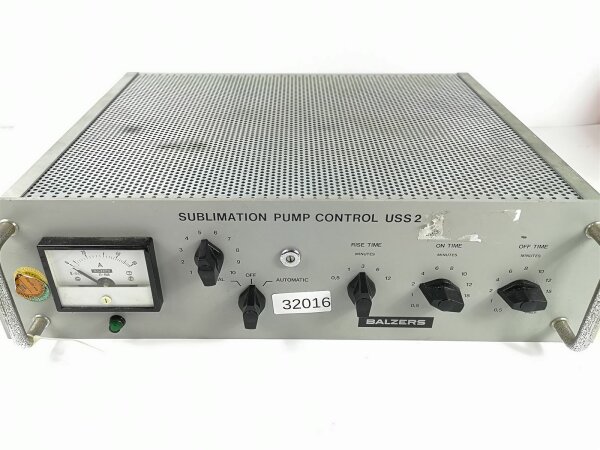 BALZERS USS 2 Sublimation Pump Control 111