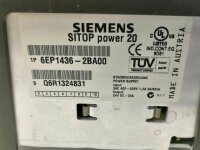 Siemens SITOP power 20 6EP1436-2BA00 Power Supply