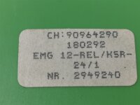 9 STÜCKE Relais EMG 12-REL/KSR-24/1 2949240