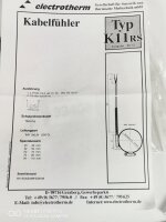 electrotherm Kabelfühler Temperaturfühler PT100 K11-E-2LS-200-Ms-32mm 3899336