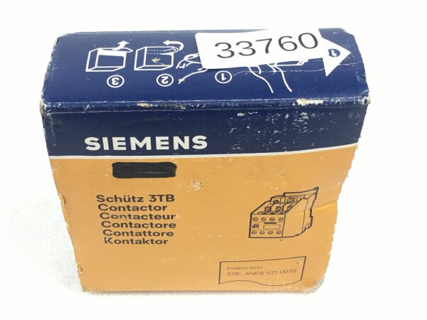Siemens 3TB43 12-0AN1 Schütz Contactor