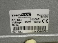 Rietschle THOMAS 3020061 Linear Diaphragram Vibrationsanker 230V 50Hz