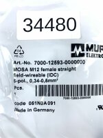Murr Elektronik 7000-12593-0000000 MOSA M12 Stecker Buchse mit Schneidklemme