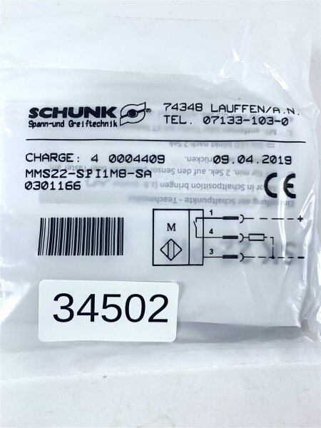 SCHUNK MMS22-SPI1MB-SA Magnetschalter Magnet Schalter 0301166