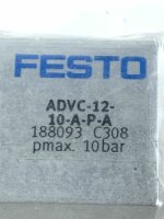 FESTO ADVC-12-10-A-P-A 188093 C308 Kurzhubzylinder Zylinder