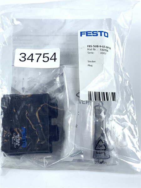 FESTO FBS-SUB-9-GS-DP-B Stecker 532216